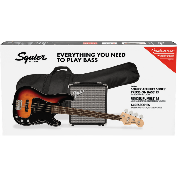 Squier Affinity Series Precision PJ Bass Guitar Pack