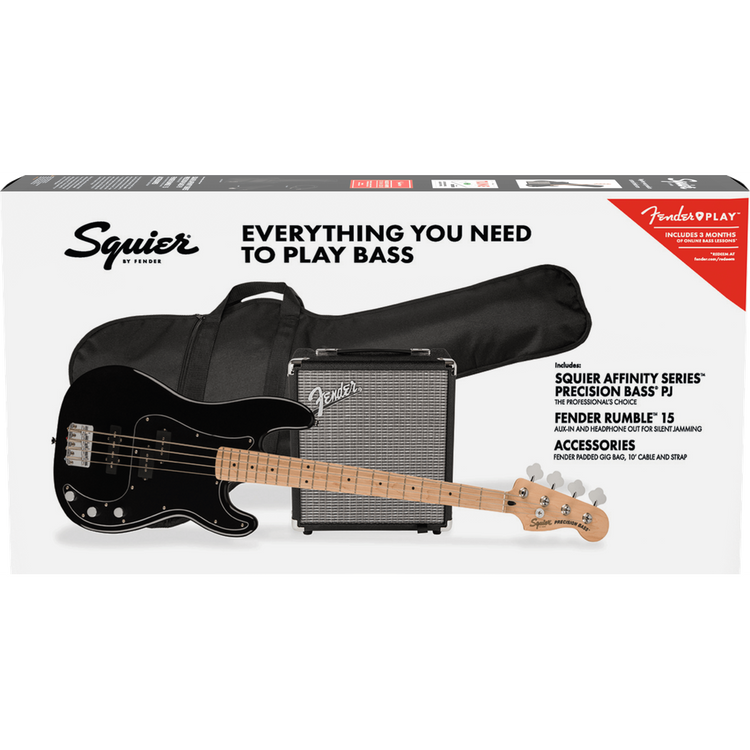 Squier Affinity Series Precision PJ Bass Guitar Pack