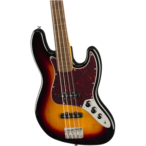 Squier Classic Vibe '60s Fretless Jazz Bass Guitar - 3-Tone Sunburst