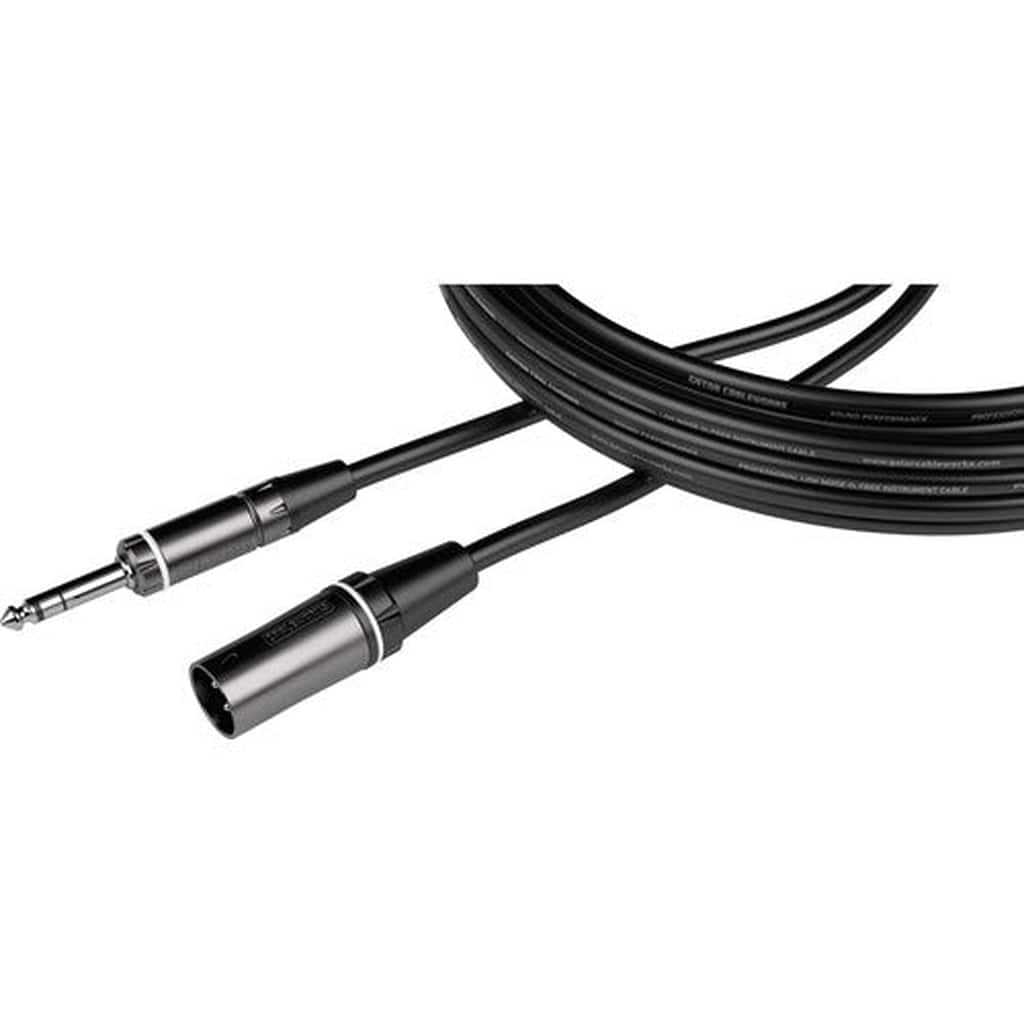 Gator Cableworks Composer Series XLR M To TRS Cable Balanced Patch Cable