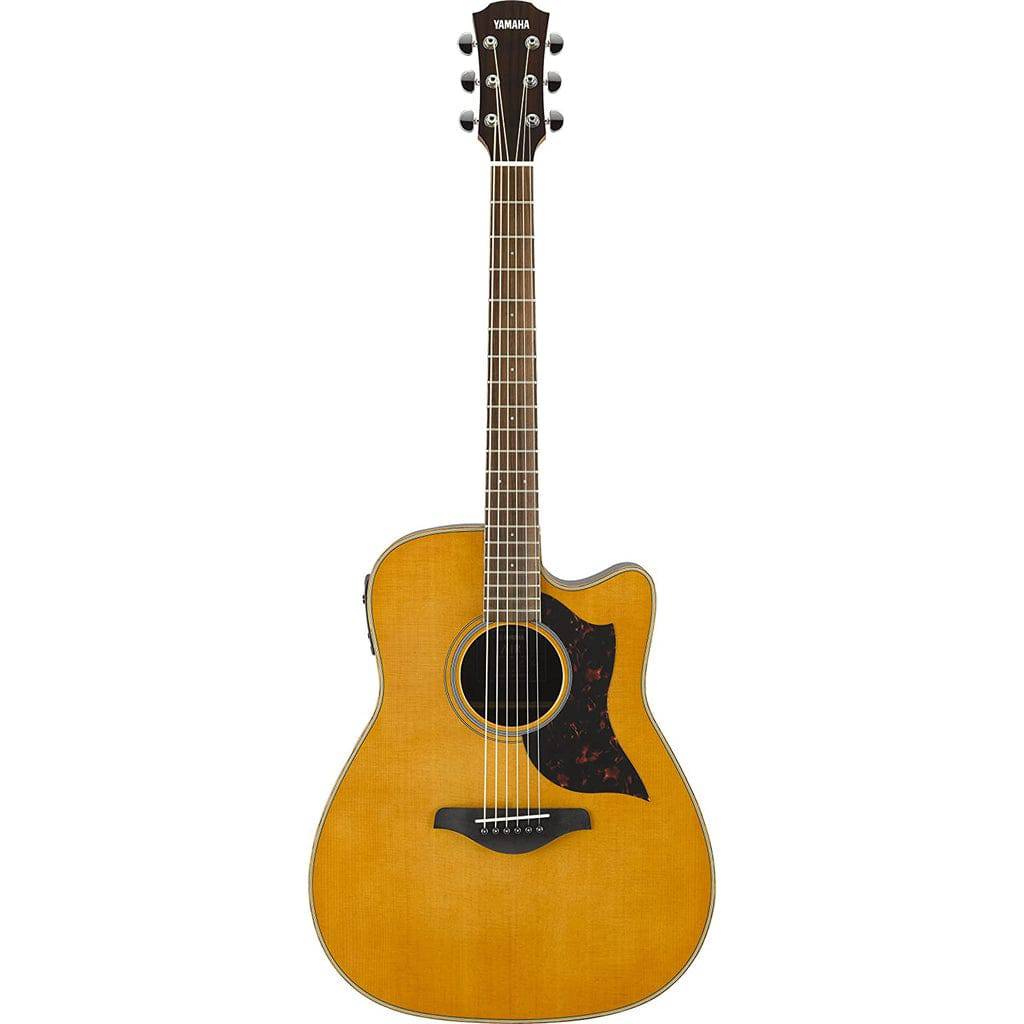 Yamaha A1R Dreadnought Cutaway Acoustic Electric Guitar - Vintage Natural - Irvine Art And Music