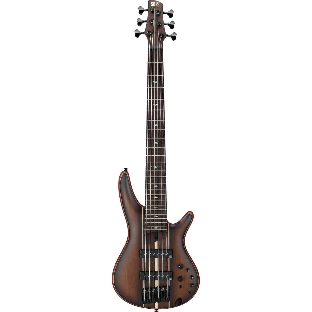 Ibanez Premium SR1356B 6-string Bass Guitar - Dual Mocha Burst Flat - Irvine Art And Music