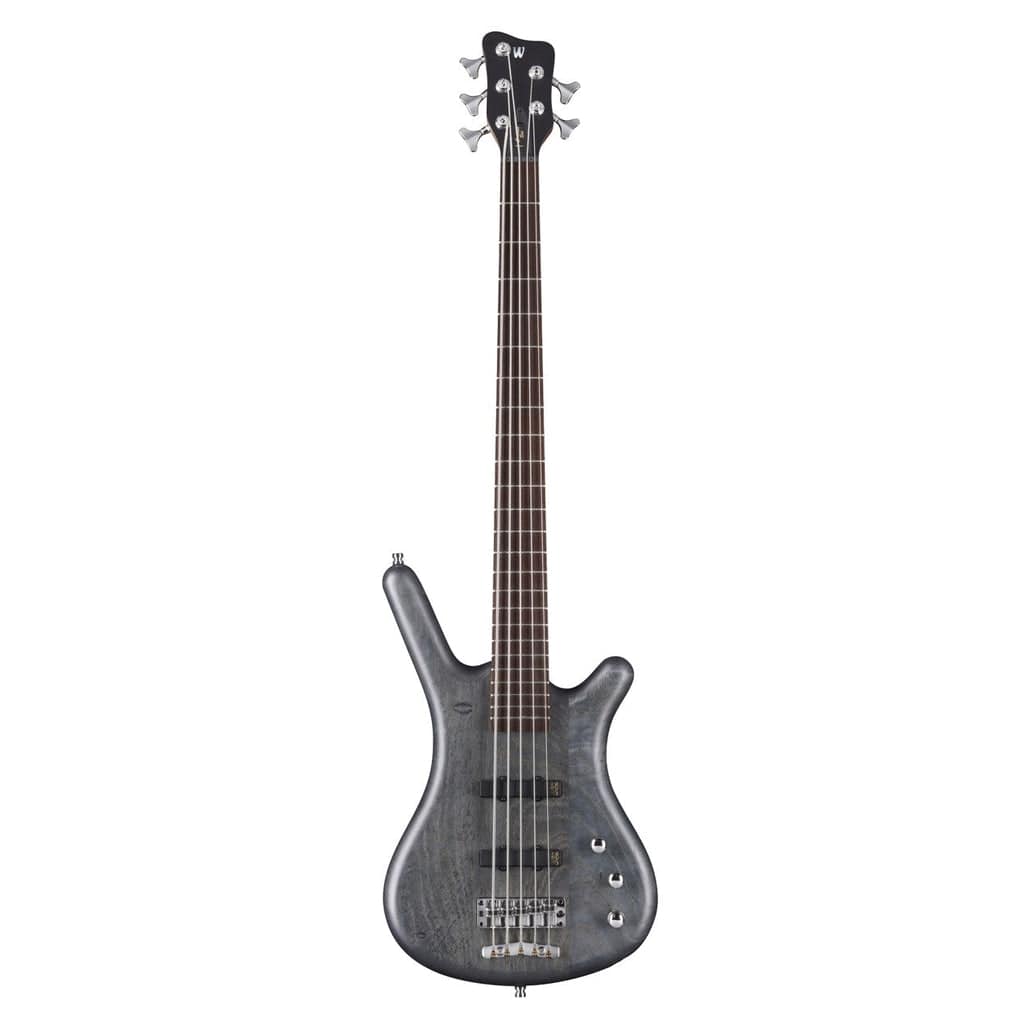 Warwick Pro Series Corvette Standard 5 String Bass Guitar - Nirvana Black Transparent Satin
