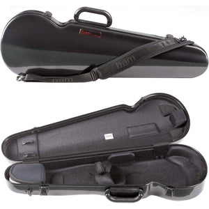 BAM 2002XLC Hightech Contoured Violin Case - Black Carbon