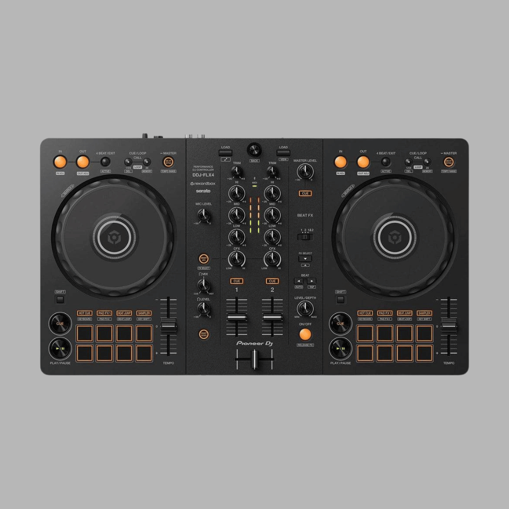 Pioneer DJ DDJ-FLX4 2-deck Rekordbox and Serato DJ Controller - Black