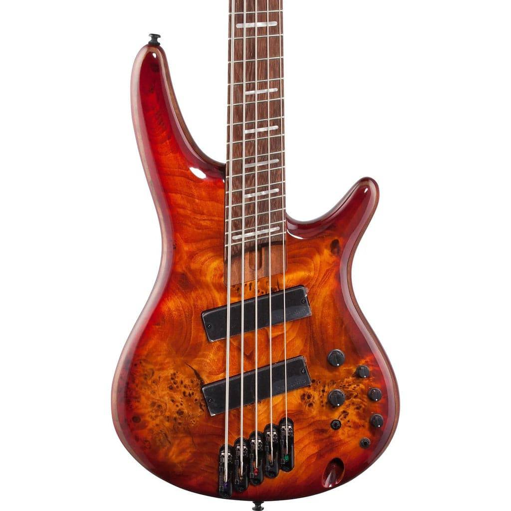 Ibanez Bass Workshop SRMS805 Multi-Scale Bass Guitar - Brown Topaz Bur