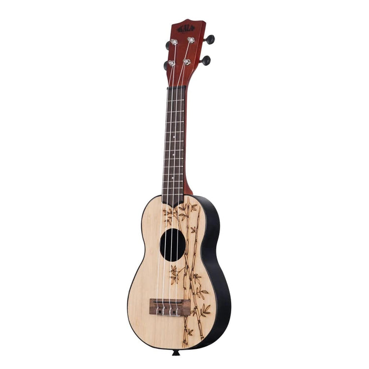 Kala Ukadelic Bamboo Top Soprano Ukulele - Natural Satin