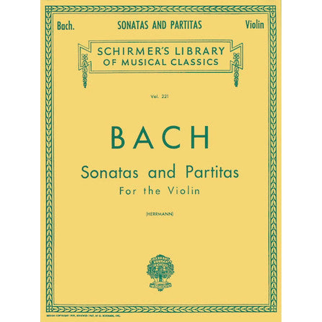 Bach - Sonatas and Partitas: Schirmer Library of Classics Volume 221 - Violin