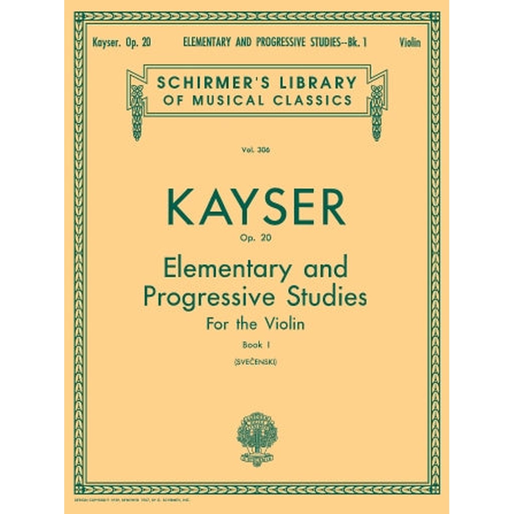 36 Elementary & Progressive Studies, Op. 20 – Book 1 Schirmer Library of Classics Volume 306