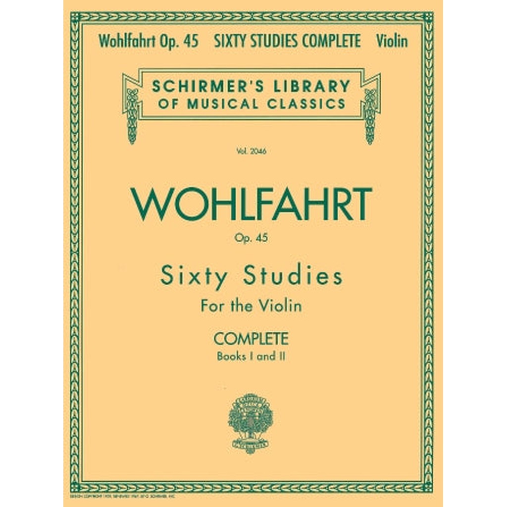 Franz Wohlfahrt – 60 Studies, Op. 45 for the Violin