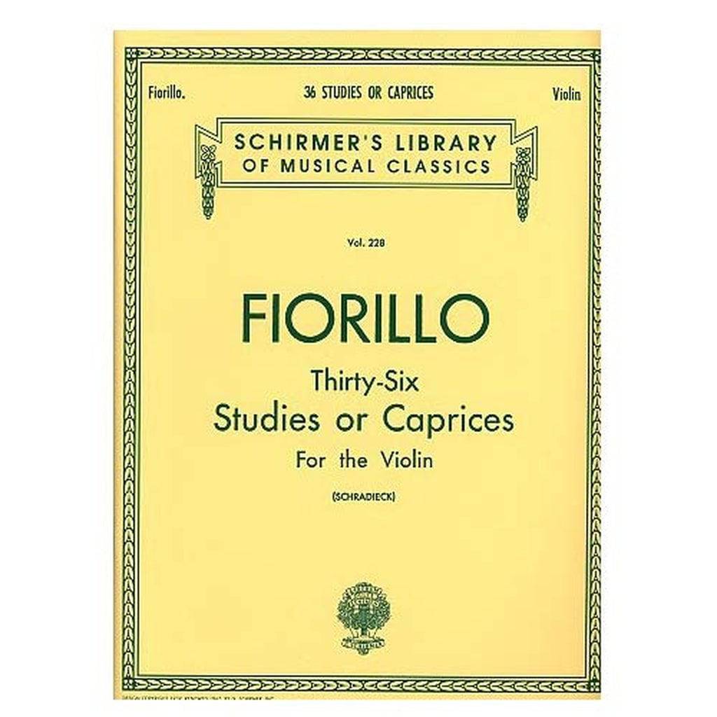 Schirmer's Library Vol 228 Fiorillo Thirty Six Studies or Caprices for Violin