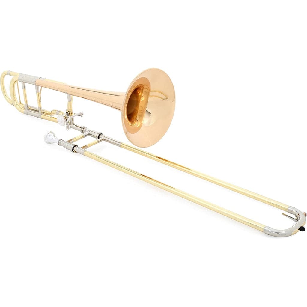 Yamaha YSL-882OR Xeno Professional F-Attachment Trombone - Clear Lacquer with Yellow Brass Bell