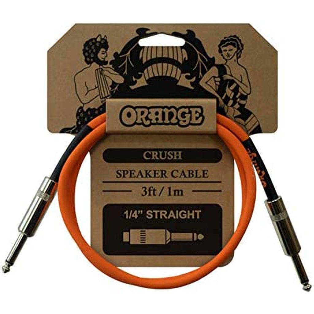 Orange Crush 1/4 Inch - 1/4 Inch Speaker Cable - 3 Foot - Irvine Art And Music