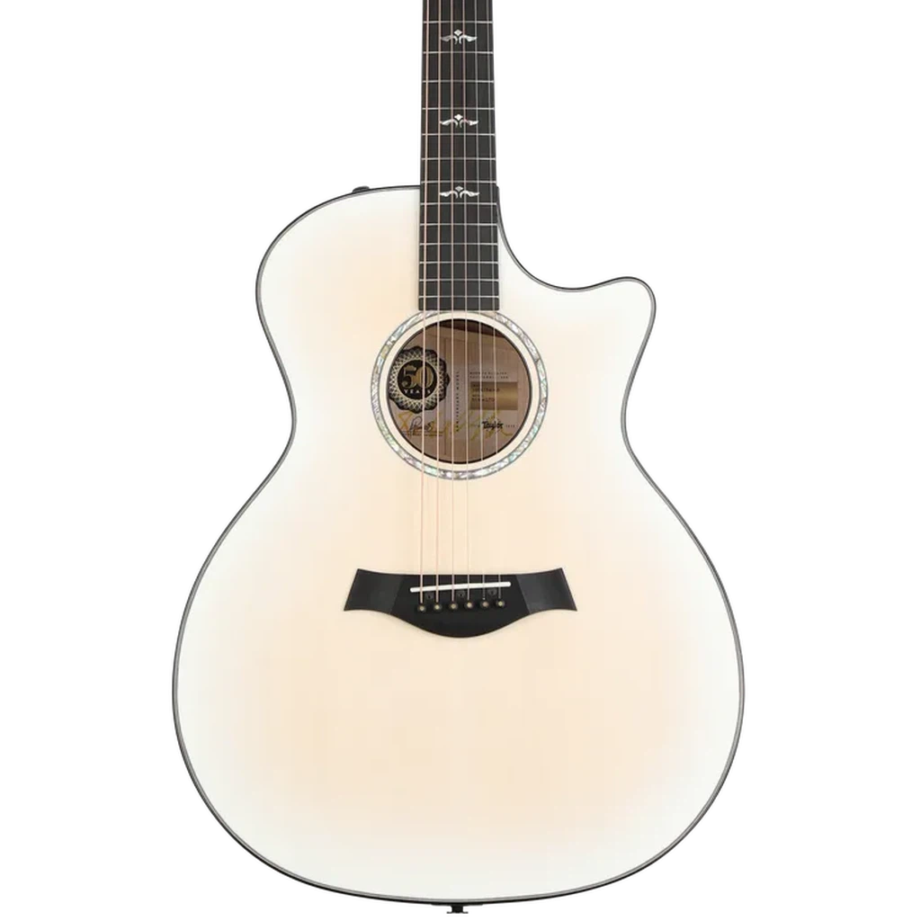 Taylor 614ce LTD 50th Anniversary Acoustic-electric Guitar - Trans White with Edgeburst