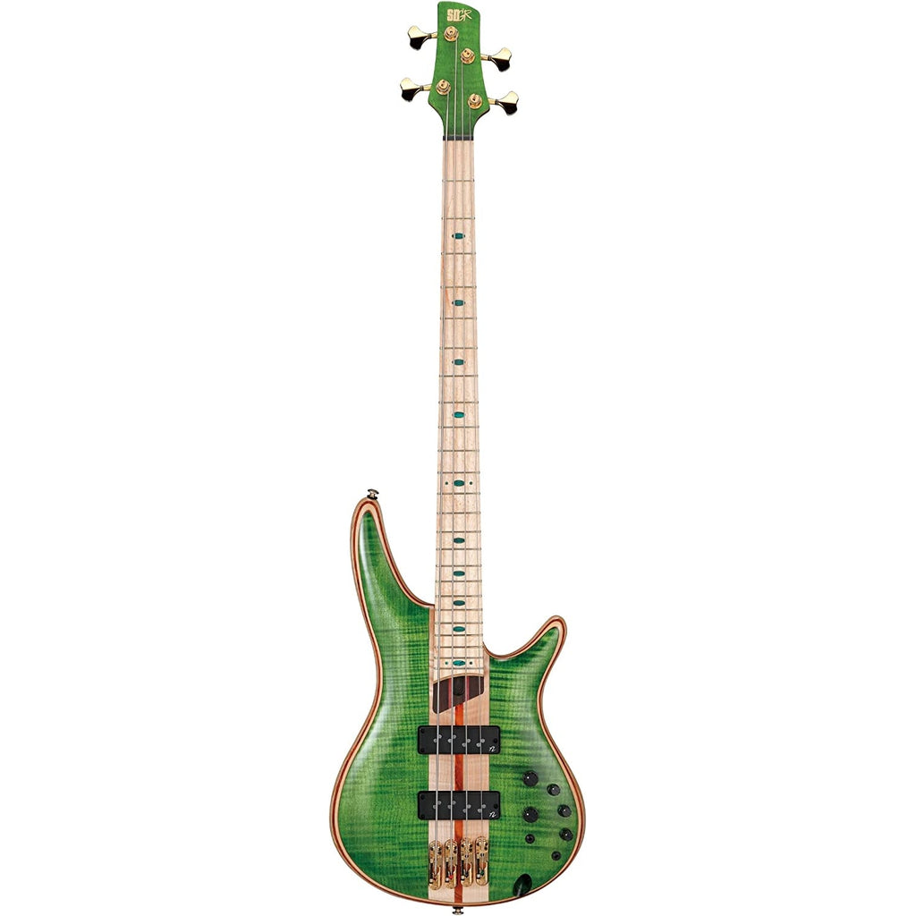Ibanez Premium SR4FMDX 4-string Bass Guitar - Emerald Green Low Gloss - Irvine Art And Music