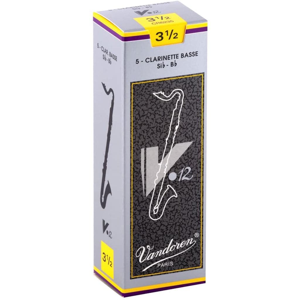 Vandoren V12 Bass Clarinet Reeds - 5 Pack