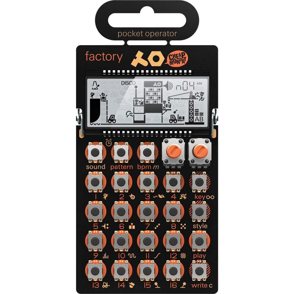 Teenage Engineering PO-16 Pocket Operator Factory Synthesizer 16 Step Pattern Sequencer - Irvine Art And Music