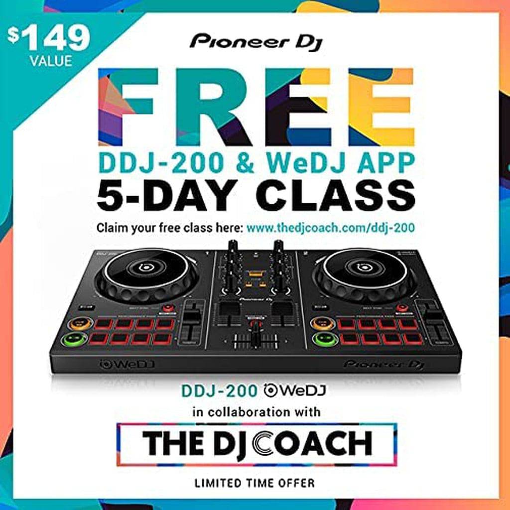 Pioneer DJ DDJ-200 2-deck Rekordbox DJ Controller