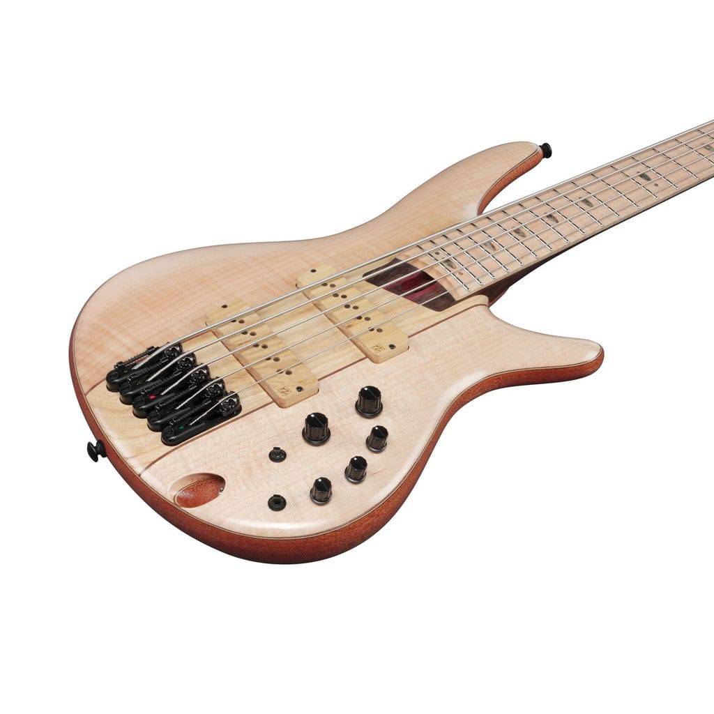 Ibanez Premium SR5FMDX2 5-string Bass Guitar - Natural Low Gloss - Irvine Art And Music