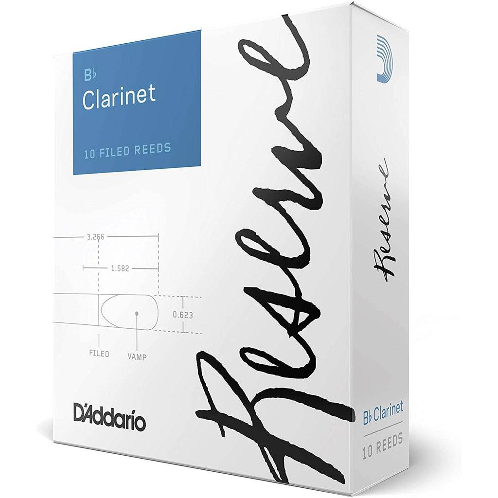 D'Addario Rico Reserve Bb Clarinet Reeds -10 Pack