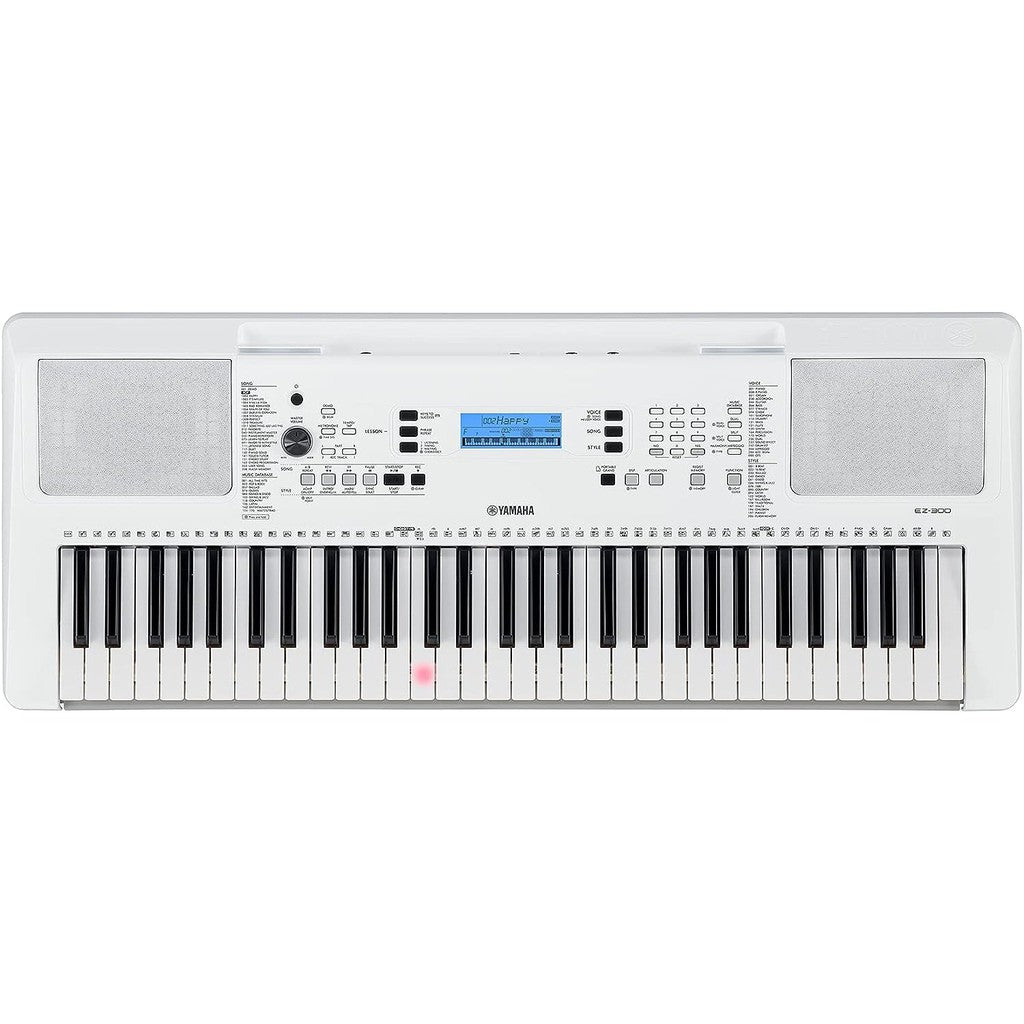 Yamaha EZ300 61-key Portable Keyboard with Lighted Keys and PA130 Power Adapter - Irvine Art And Music