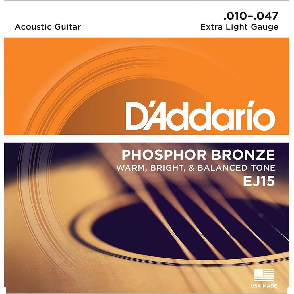 D’Addario PHOSPHOR BRONZE ACOUSTIC GUITAR STRINGS