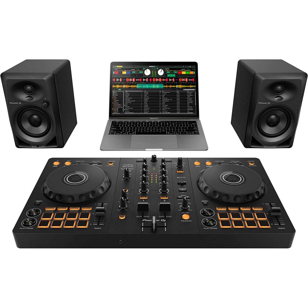 Pioneer DJ DDJ-FLX4 2-deck Rekordbox and Serato DJ Controller - Black - Irvine Art And Music