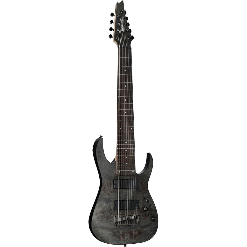 Ibanez Axe Design Lab RG9PB 9-string Electric Guitar - Transparent Gray Flat