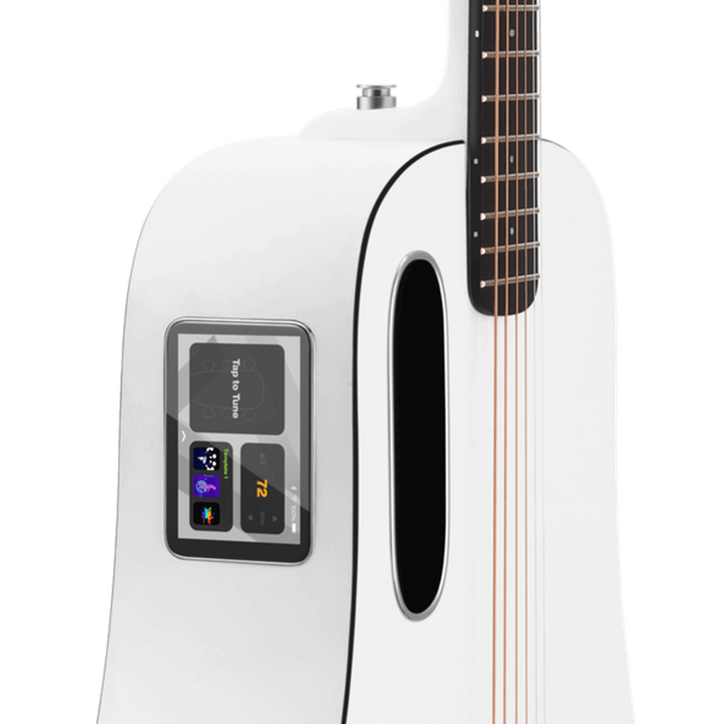 LAVA Music Blue Lava 36" Touchscreen Acoustic Electric Smart Guitar w/ Gig Bag