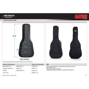 Gator Economy Acoustic Guitar Gig Bag