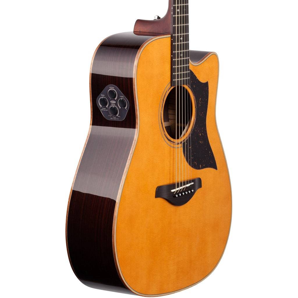 Yamaha A5R ARE Dreadnought Cutaway Acoustic Electric Guitar - Vintage Natural - Irvine Art And Music