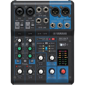 Yamaha MG06X 6-channel Mixer with Effects