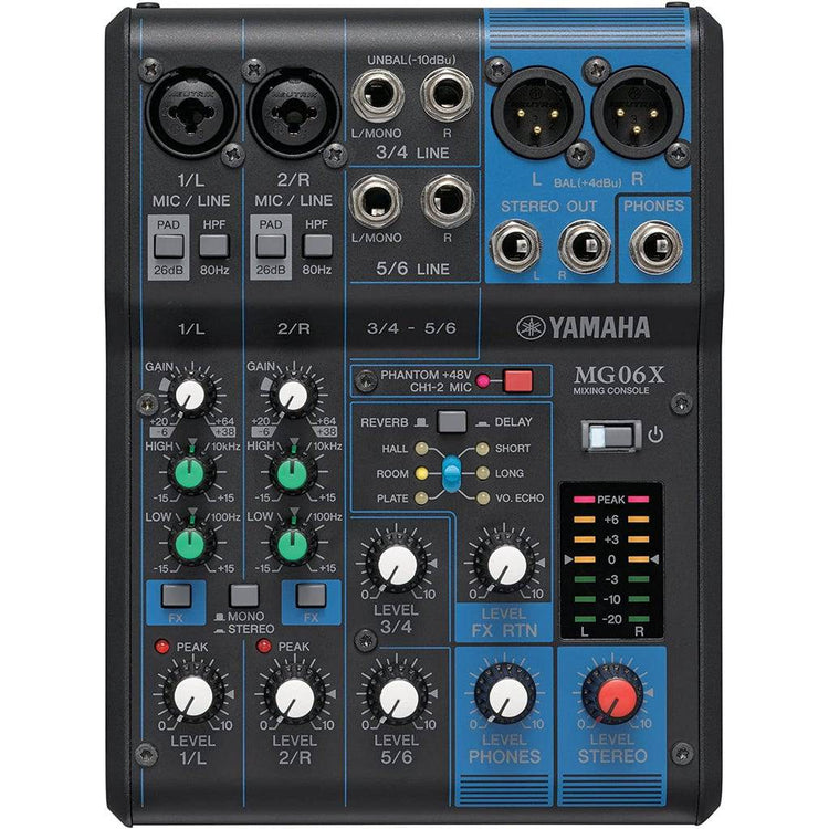 Yamaha MG06X 6-channel Mixer with Effects