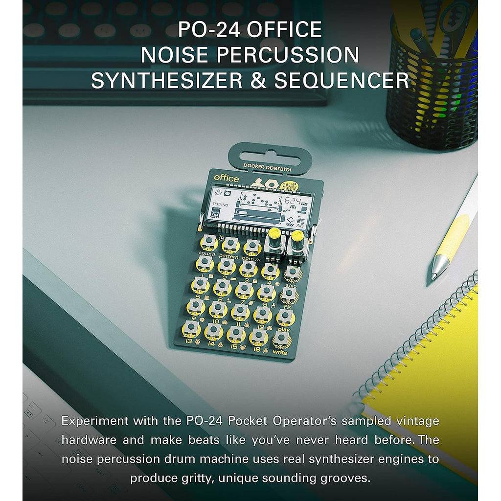 Teenage Engineering PO-24 Pocket Operator Office Percussion Drum Machine and Sequencer