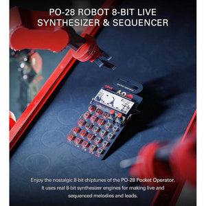 Teenage Engineering PO-28 Pocket Operator Robot Live Performance Synthesizer and Sequencer