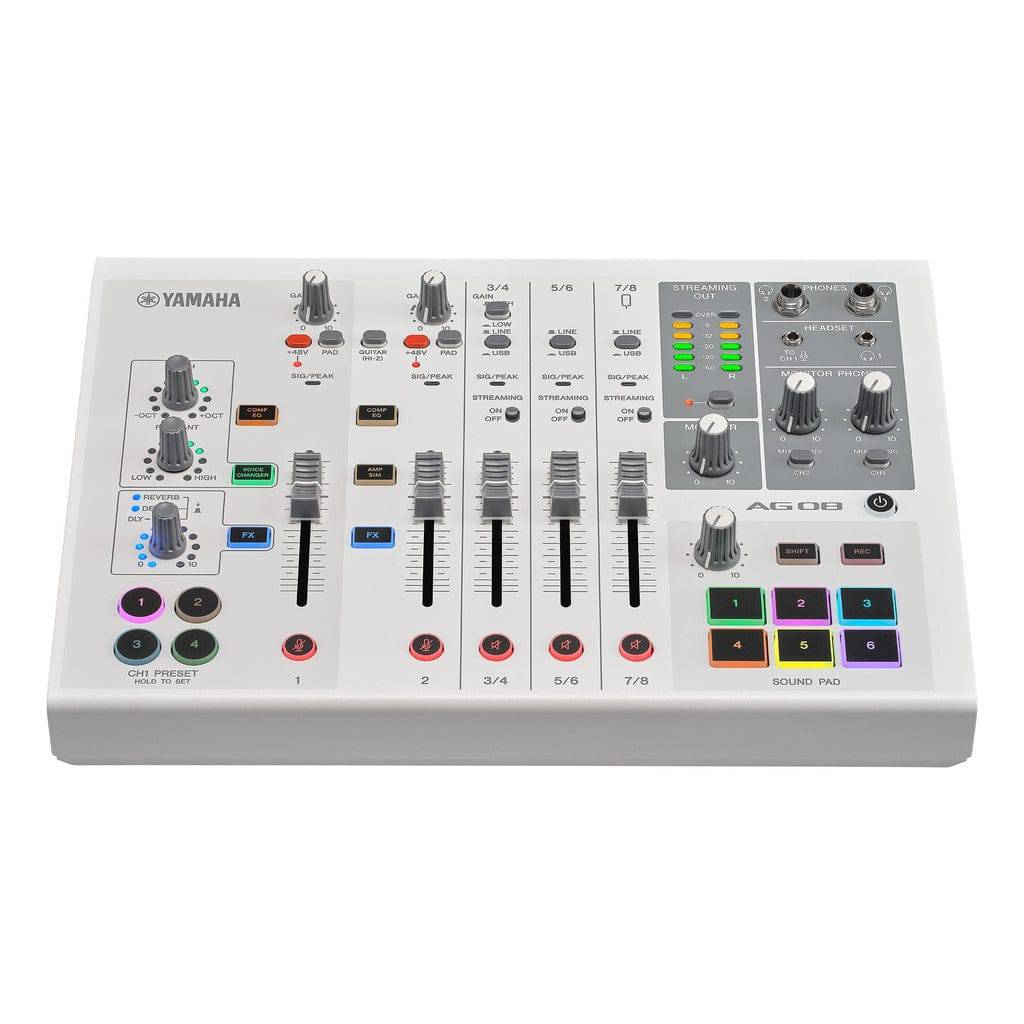 Yamaha AG08 All-In-One 8-Channel Live Streaming Mixer - Irvine Art And Music