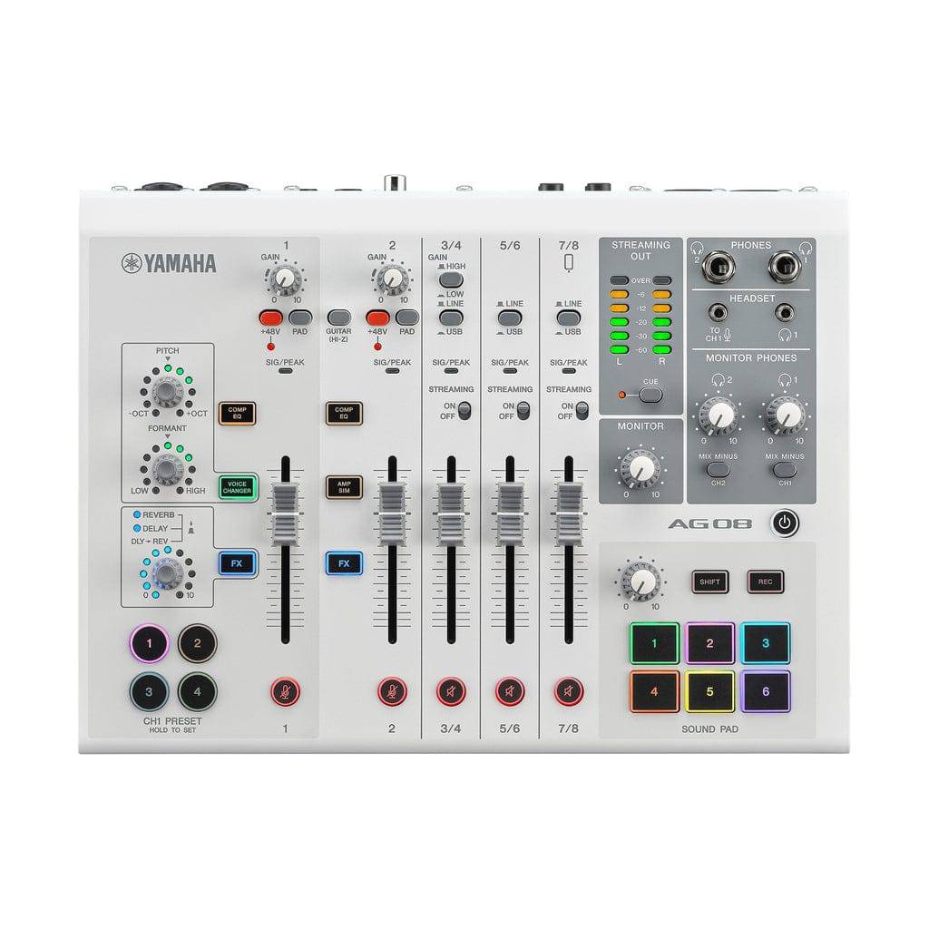 Yamaha AG08 All-In-One 8-Channel Live Streaming Mixer