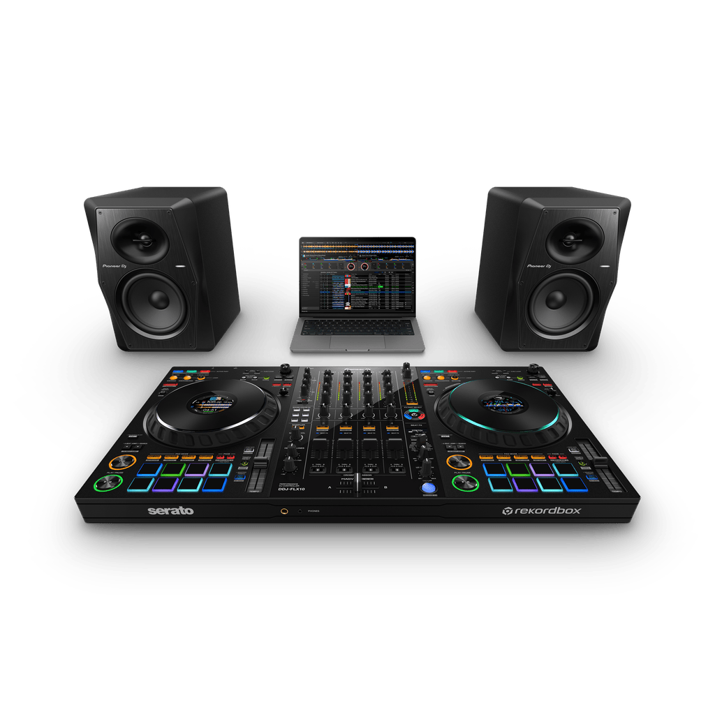 Pioneer DJ DDJ-FLX10 4-deck Rekordbox and Serato DJ Controller - Black