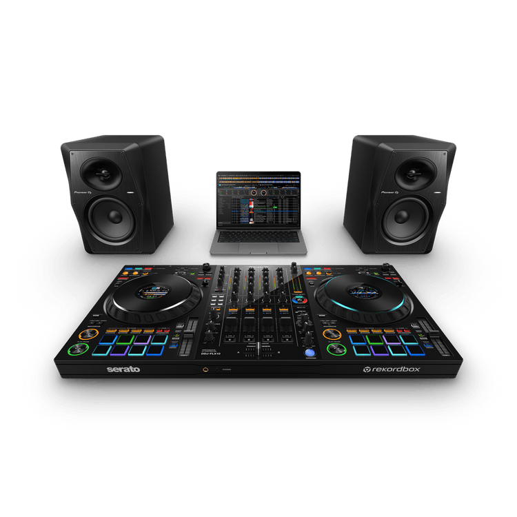 Pioneer DJ DDJ-FLX10 4-deck Rekordbox and Serato DJ Controller - Black