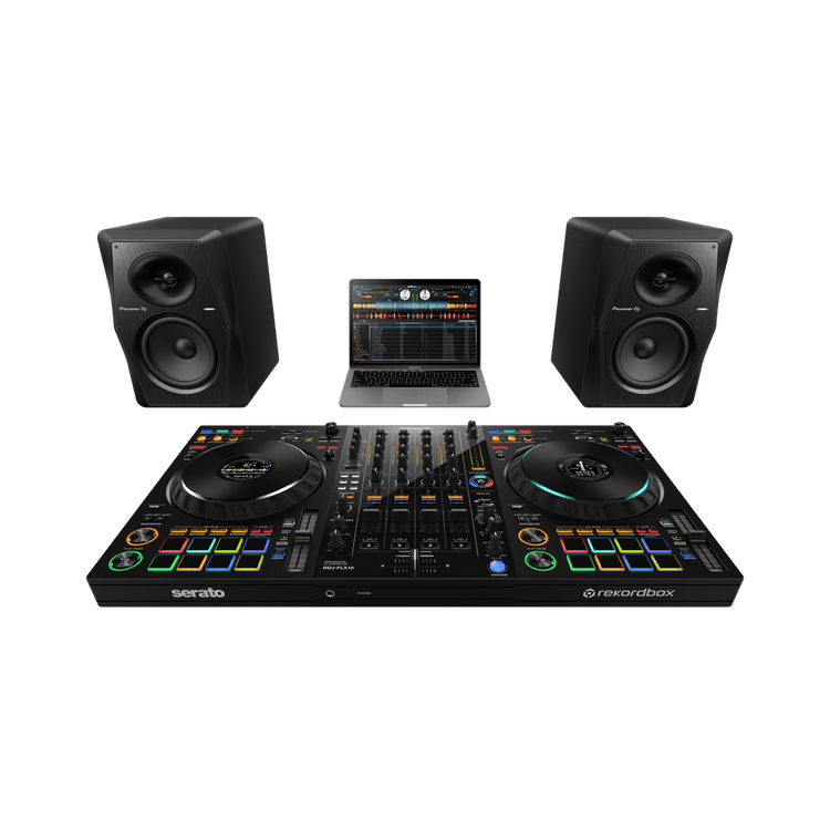 Pioneer DJ DDJ-FLX10 4-deck Rekordbox and Serato DJ Controller - Black