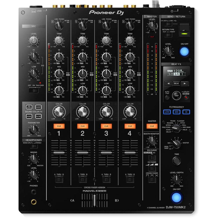 Pioneer DJ DJM-750MK2 4-channel DJ Mixer