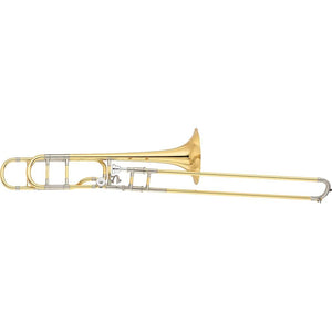 Yamaha YSL-882OR Xeno Professional F-Attachment Trombone - Clear Lacquer with Yellow Brass Bell