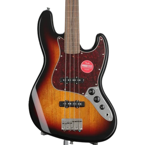 Squier Classic Vibe '60s Fretless Jazz Bass Guitar - 3-Tone Sunburst