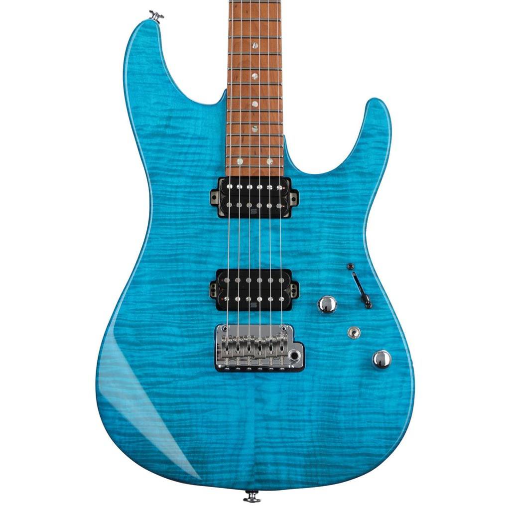 Ibanez Martin Miller Signature MM1 Electric Guitar - Transparent Aqua Blue - Irvine Art And Music