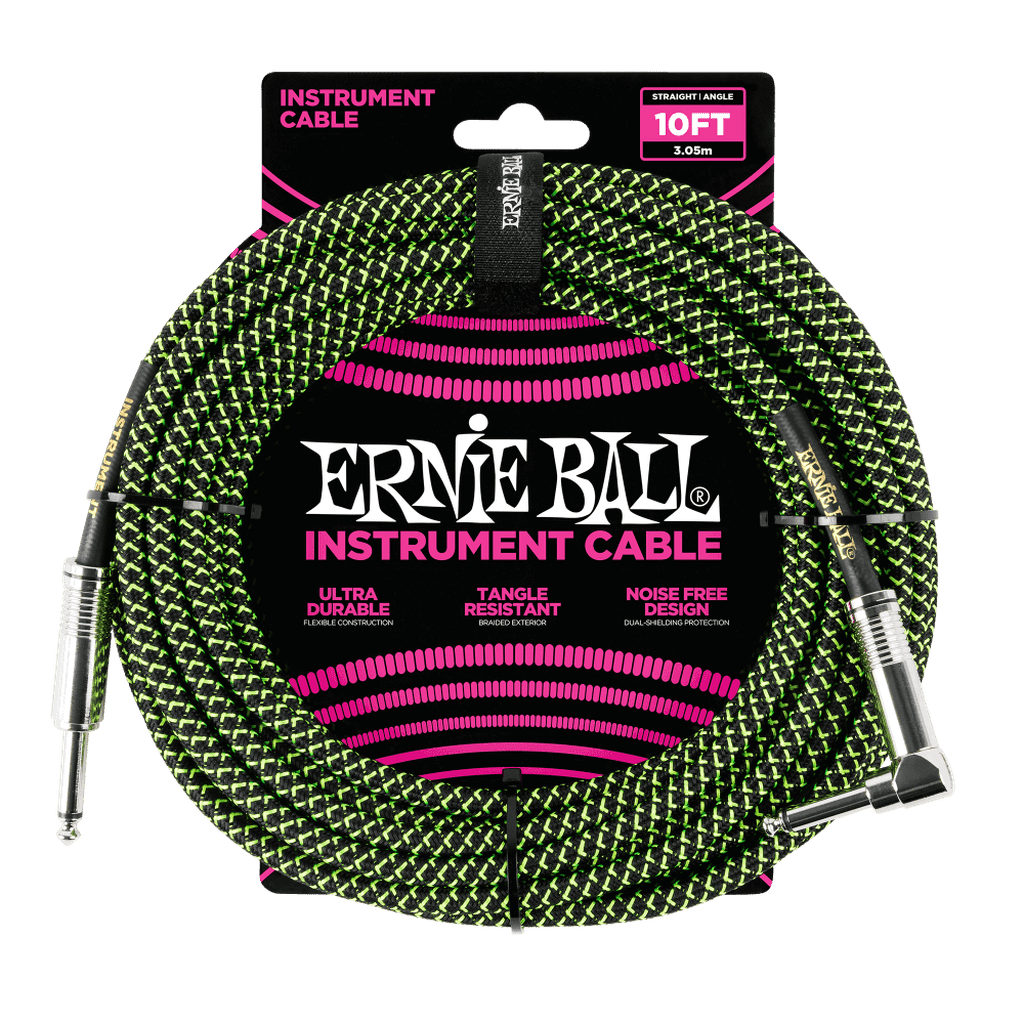 Ernie Ball Braided 10ft Instrument Cable - Irvine Art And Music
