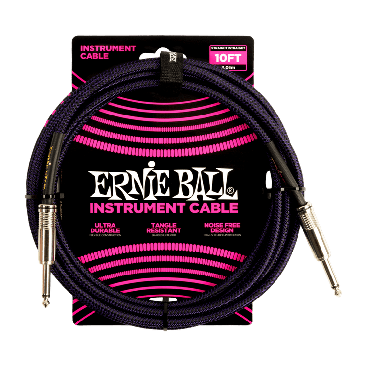 Ernie Ball Braided 10ft Instrument Cable