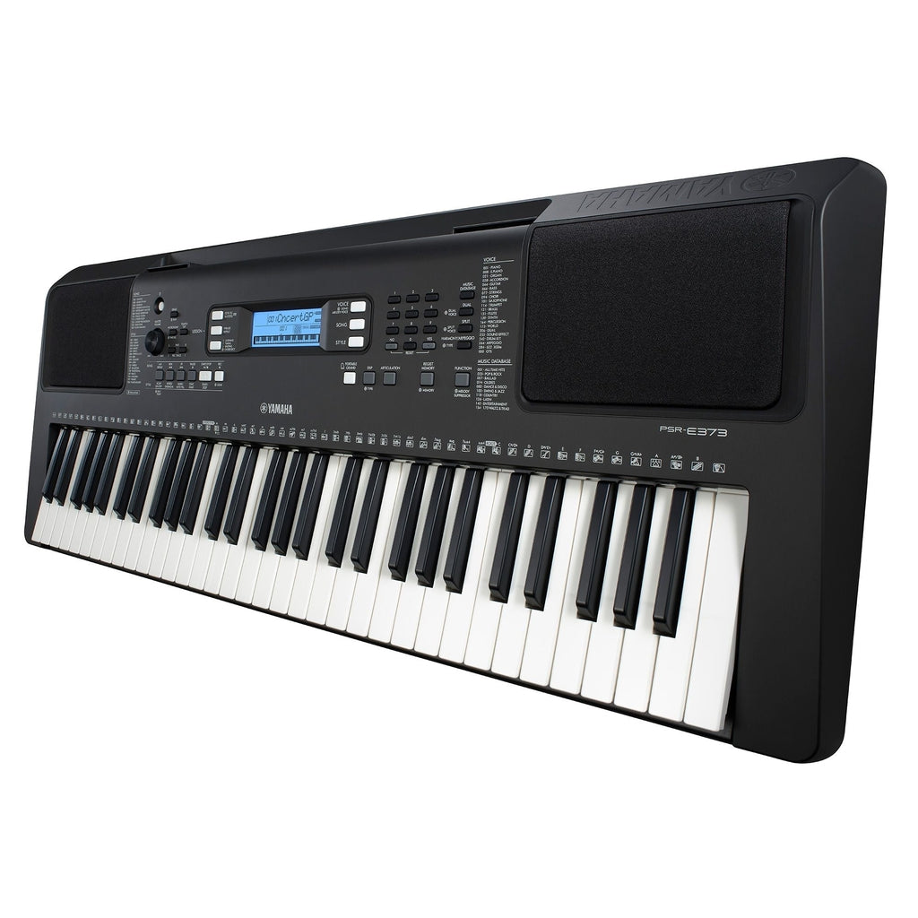 Yamaha PSR-E373 61-Key Portable Keyboard With PA130 Power Adapter - Irvine Art And Music
