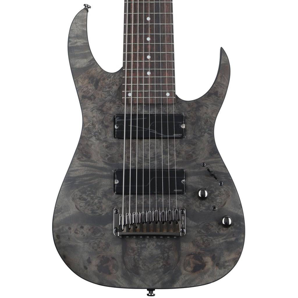 Ibanez Axe Design Lab RG9PB 9-string Electric Guitar - Transparent Gray Flat