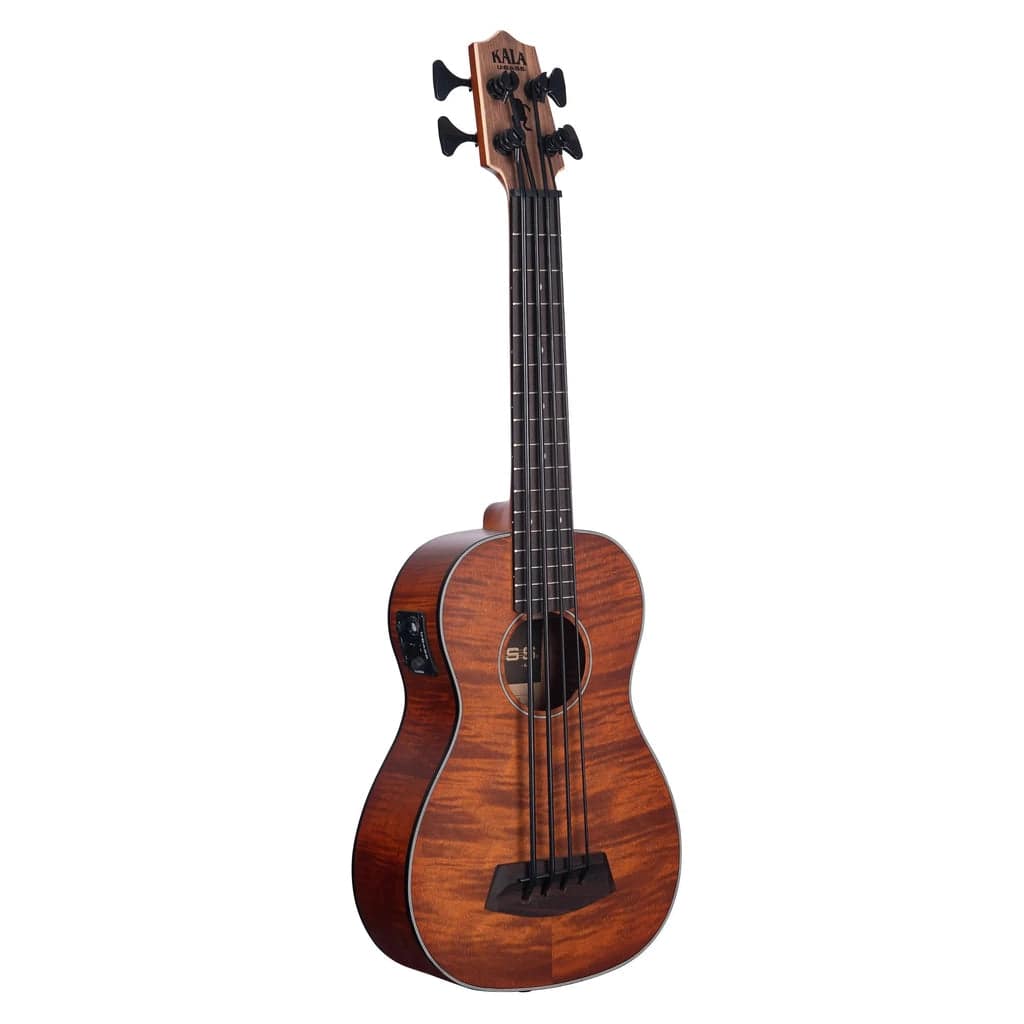 Kala U-Bass Exotic Mahogany Acoustic Electric Bass Guitar - Natural