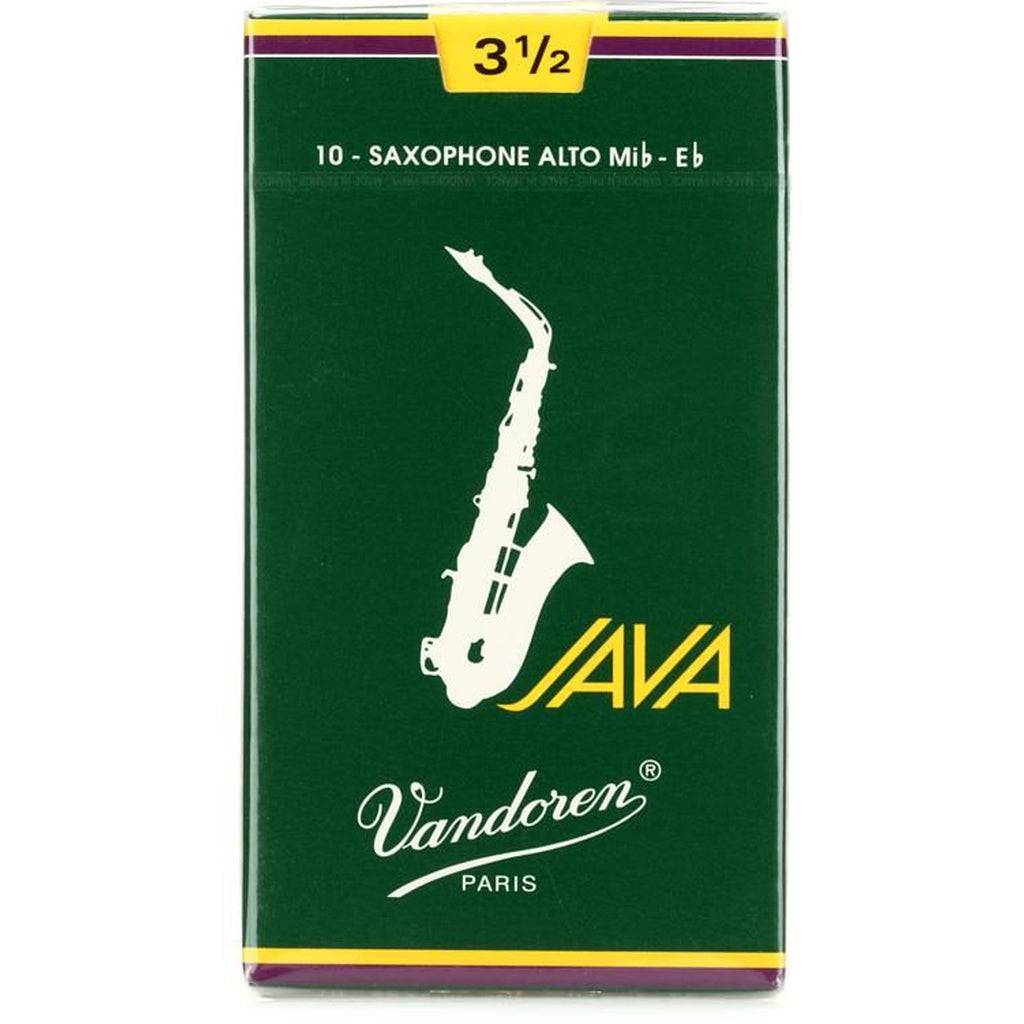 Vandoren JAVA Green Alto Saxophone Reeds - 10 Pack